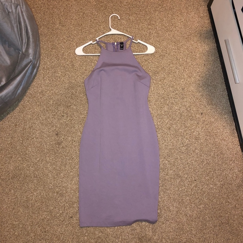 Purple/lavender form fitting dress